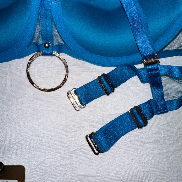 MISTRESS T
PEACOCK BLUE PUSH UP BRA - Picture 9 of 14